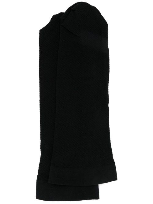 Piqué-weave socks - Black