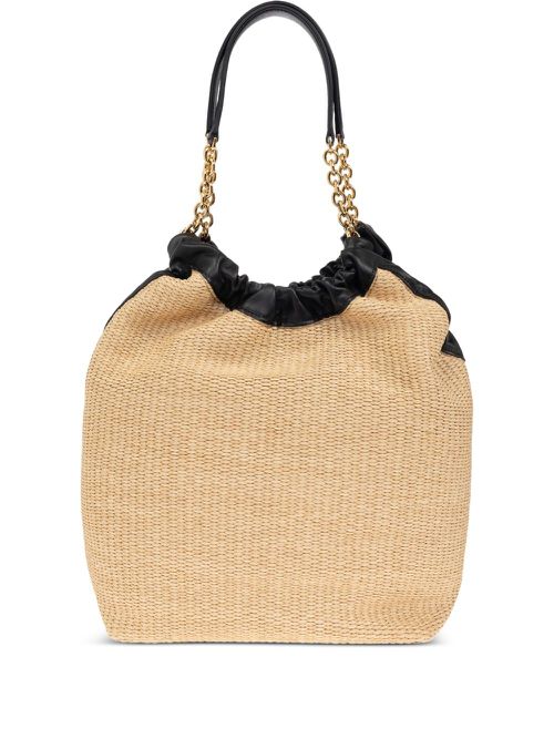 Miami woven bucket bag - Neutrals