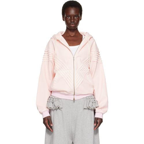 Pink Chevron Hooded Jacket