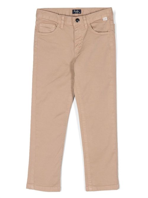 Straight-leg cotton trousers - Neutrals