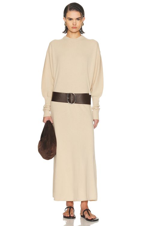 By Malene Birger Liv Dress in Old Beige - Beige. L also in