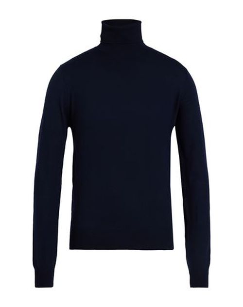 Man Turtleneck Navy Size 38 Merino Wool