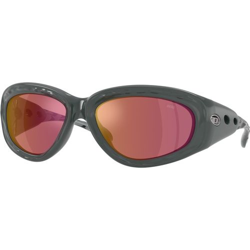 DIESEL Unisex DIESEL DL3015U 2052D0 Sunglasses Injected Grey Violet Pillow Mirror