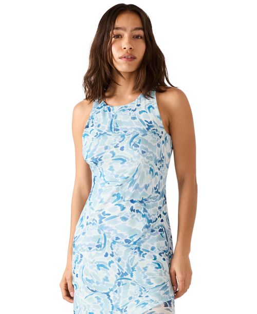 Women's Lanetta High Neck Maxi Dress - Blue