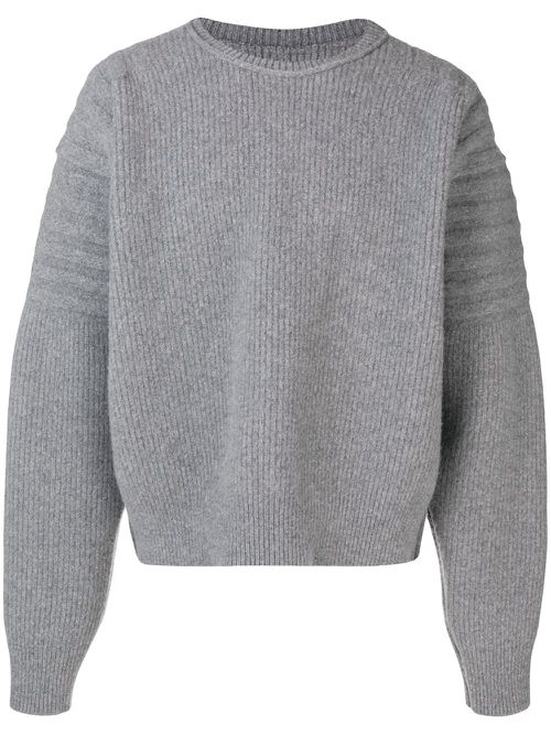 Oversized knitted sweater - Grey