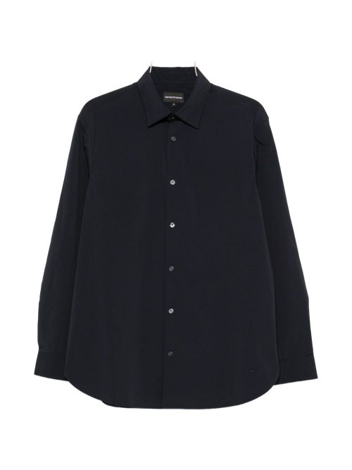 Lightweight Nylon Shirt — Navy