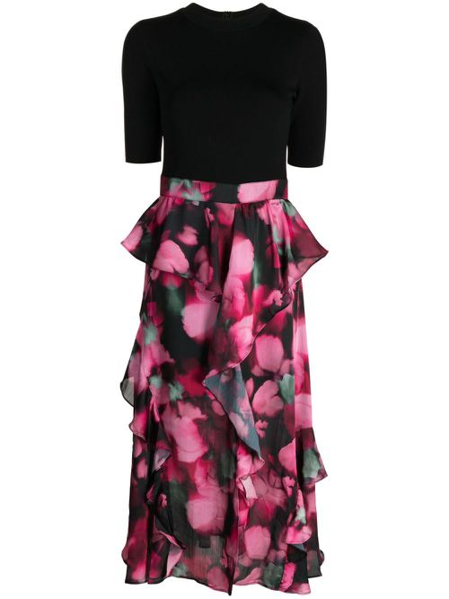 Darciia floral-print dress - Black