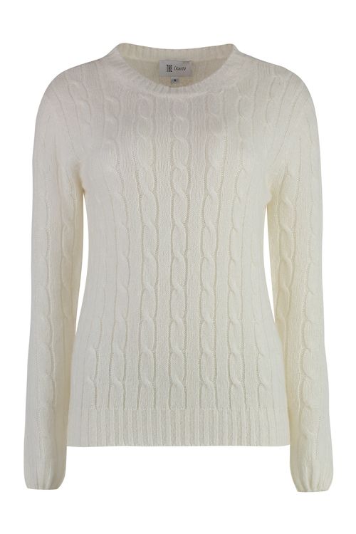 The (alphabet) Cashmere & Silk Cable-Knit Sweater