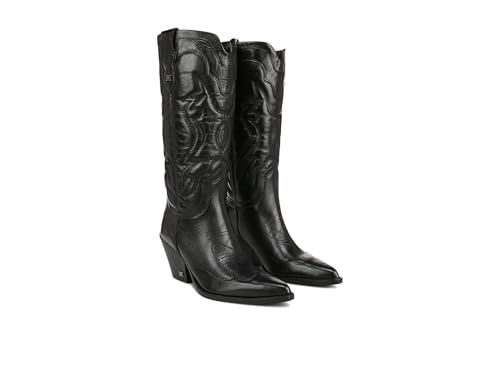 Sam Edelman Women's James Western Boot Black Leather