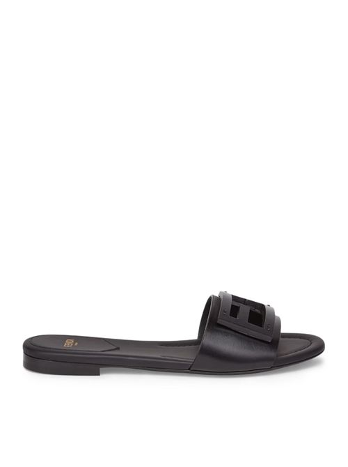 SLIDE BAGUETTE IN BLACK LEATHER - Fendi - Woman