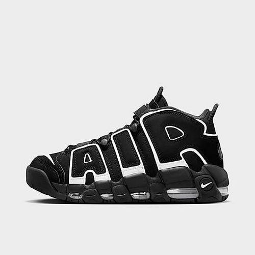 Men's Air More Uptempo '96 Basketball Shoes in Black/White