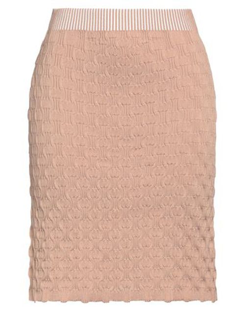 Woman Mini skirt Camel Size 1 Cotton, Nylon