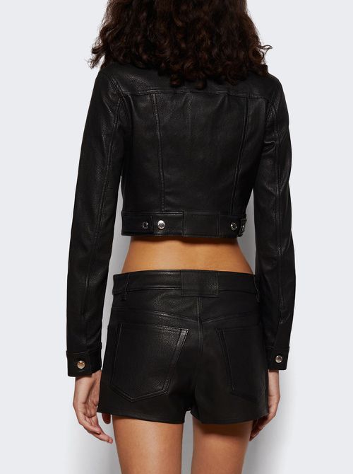 Shrunken Trucker Jacket Black