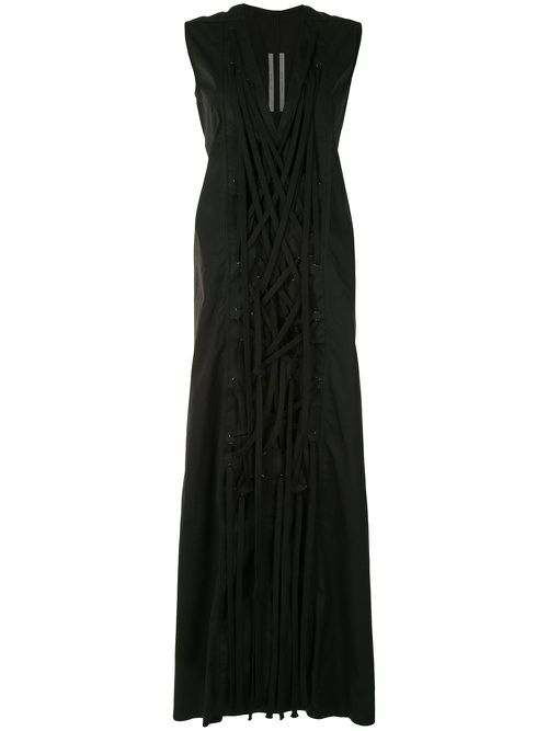 Tie front maxi dress - Black