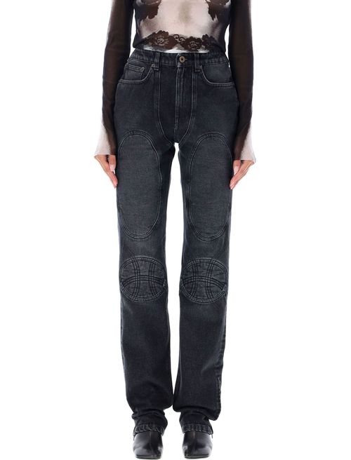 Lacing Knee Bonded Jeans