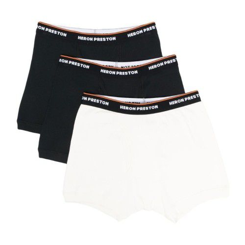 Three-pack logo-waistband boxers - Black