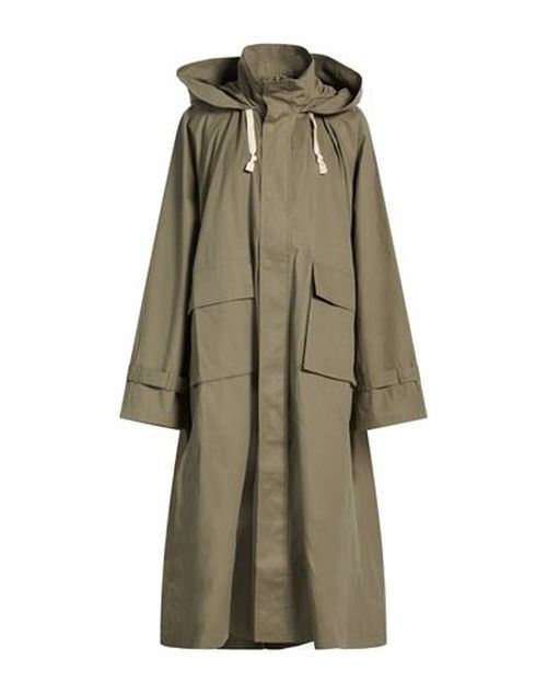 Woman Overcoat & Trench Coat Military green Size M Cotton