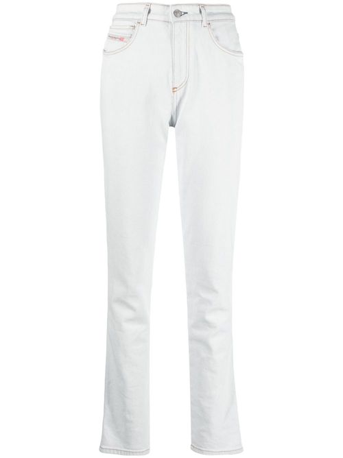 Mid-rise straight-leg jeans - Blue