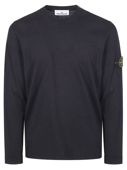 Men's Plain-knit Sweater in Raw Organic Cotton