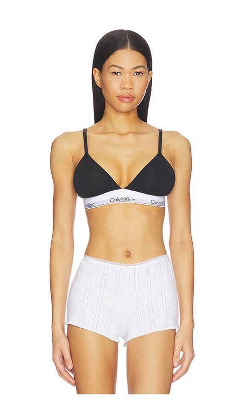 Calvin Klein Underwear Lightly Lined Triangle Bra in Black. - S also in XS, M