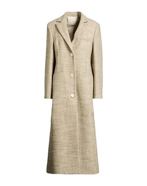 Crème Woman Coat Sage green Size 0 Wool, Polyester