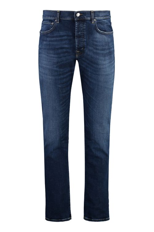 Blue Mid Rise Jeans