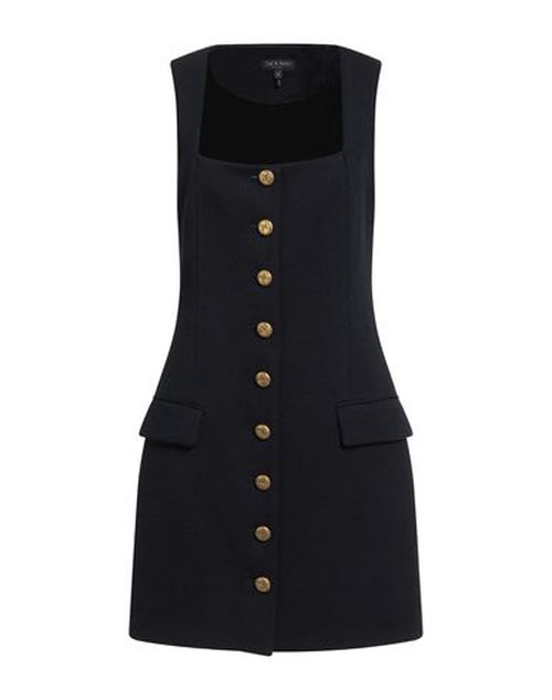 Woman Mini dress Midnight blue Size 2 Virgin Wool, Acetate, Viscose, Polyamide, Elastane
