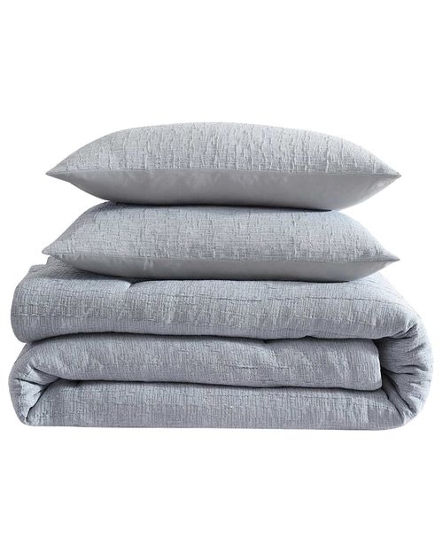 L Stitch Chambray Comforter Set