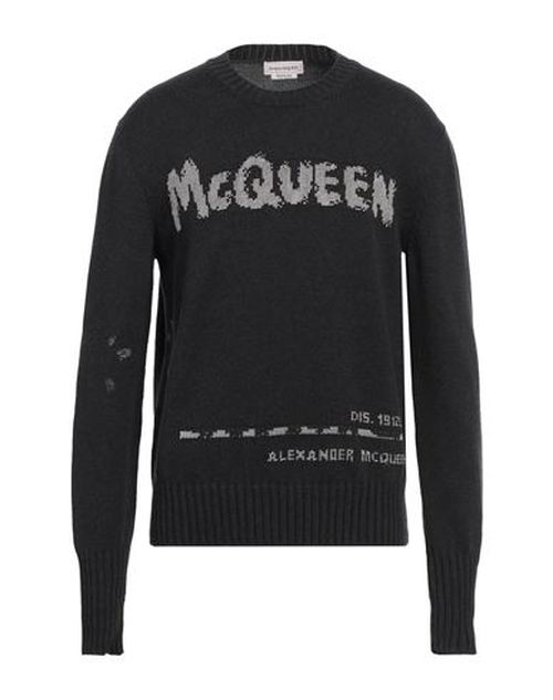 Man Sweater Charcoal Size L Cotton, Viscose