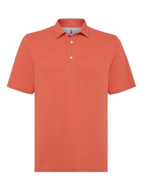 Cotton polo shirt - Orange