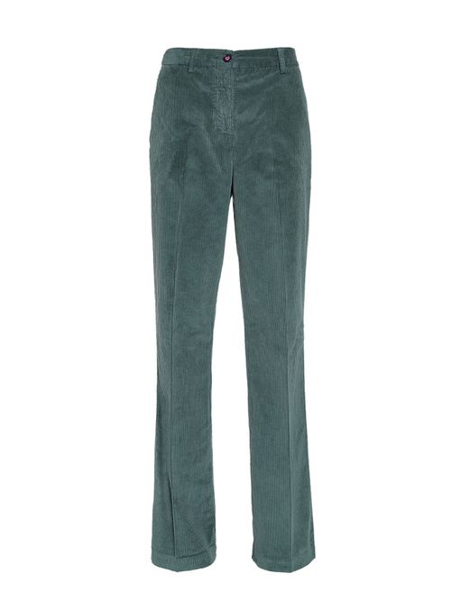 Dark Green Velvet Trousers