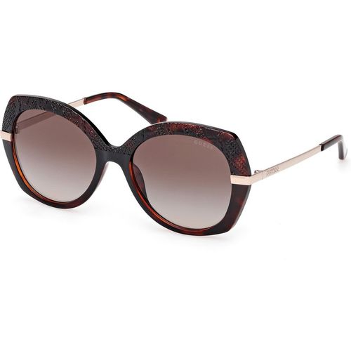 Guess Mujer Guess GU00215 52F Gafas de sol Inyectado la Habana Marrón Redonda Norma