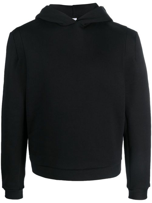Long-sleeve cotton hoodie - Black