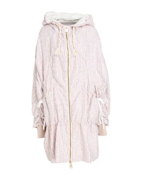 Woman Overcoat & Trench Coat Light pink Size 1 Cotton, Acrylic, Polyester, Polyamide