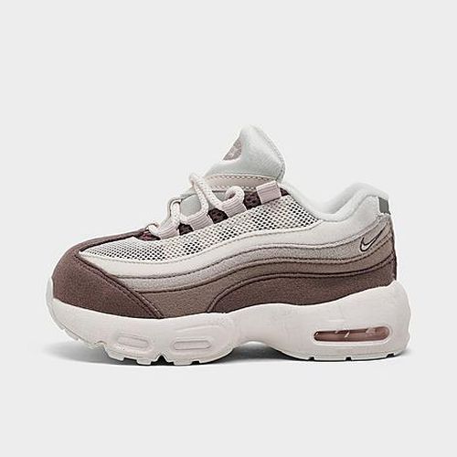 Girls' Toddler Little Air Max 95 Casual Shoes in Phantom/Tattoo/Moon Particle