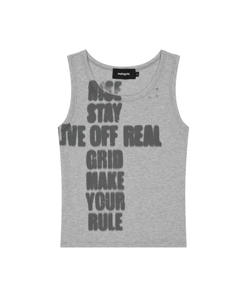 RISE CRACK TANK TOP GREY
