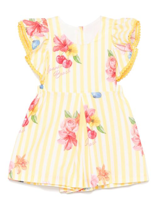 Striped playsuit - Yellow