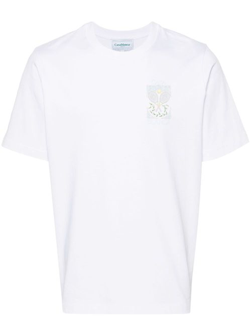 Tennis Pastelle cotton T-shirt - White