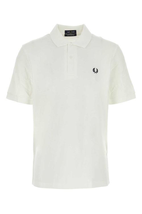 Piquet Cotton Polo Shirt — White