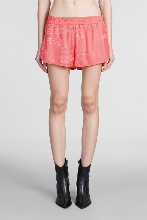 Shorts In Rose-pink Viscose