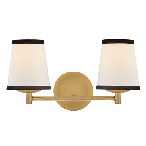 Lacquered Brass LED Bathroom Vanity Light from the Sonia Collection