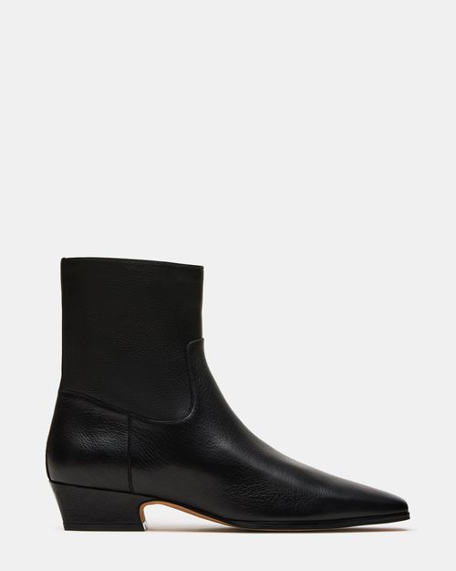 Steve Madden Women's Dusty Ankle Booties - Black - - Leather