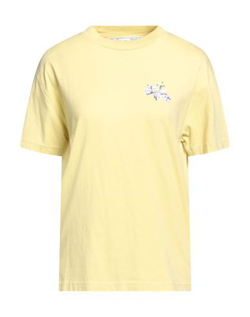 Off-white Woman T-shirt Light yellow