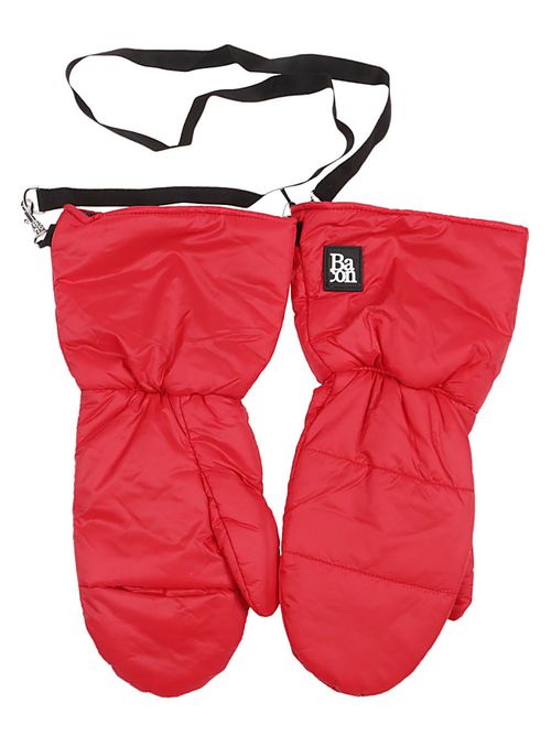 Red Little Joy puffer gloves
