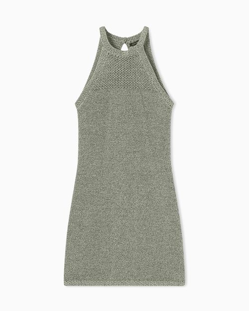 Lurex knit mini dress