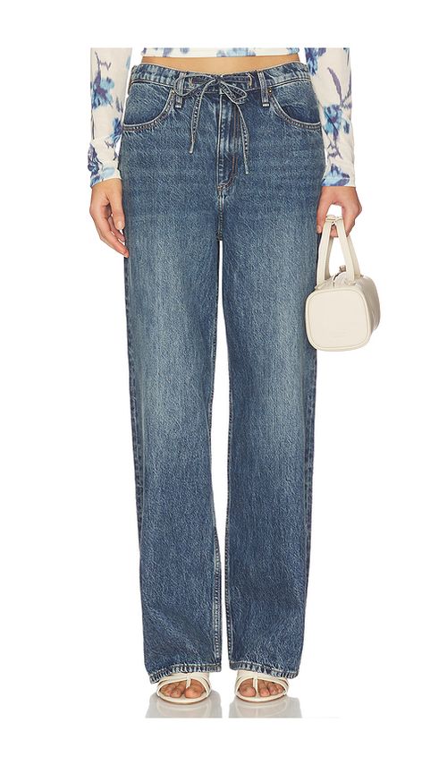 Rag & Bone Phoebe Drawstring Wide in Blue. M. Also in
