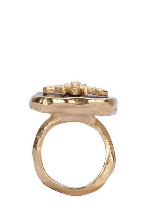 Christian Dior Logo Engraved Ring