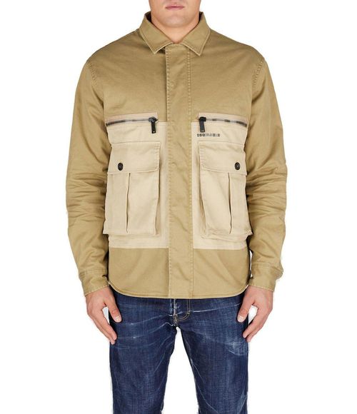 Logo Plaque Flap-pocket Jacket