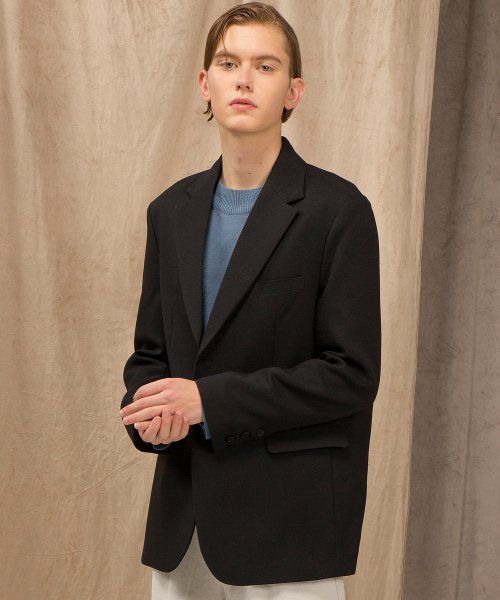 Semi Over Fit Single Blazer Jacket