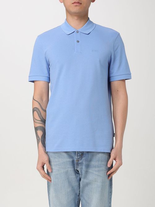 Polo Shirt Men color Sky Blue